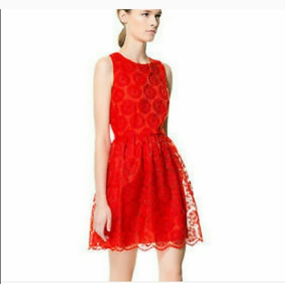 Zara red sheath party dress - Picture 2 of 13